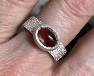 Dusty Pink Tourmaline Ring